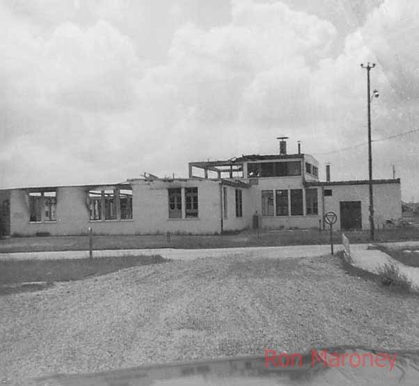 Dreux Air Base Sign 1965 copy 4.jpg - Airman's club that was burned down in 1964