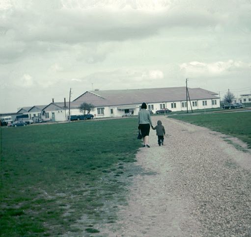 Apr 1963 Pat and Michael walking from Post Office to Social Services club.jpg