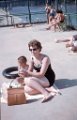 Aug 1963 Michael and Pat at Vernon pool near base