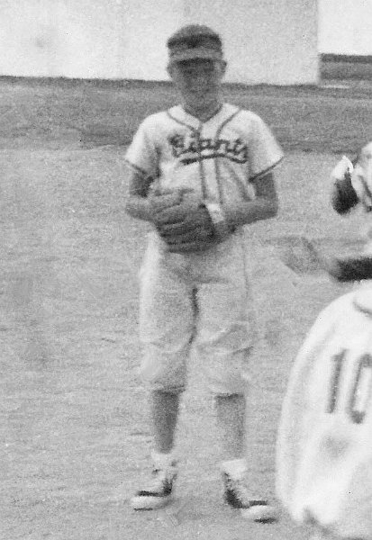 DougBaseballW.jpg - Dreux baseball team in the summer of 1963. 2nd baseman. - Doug