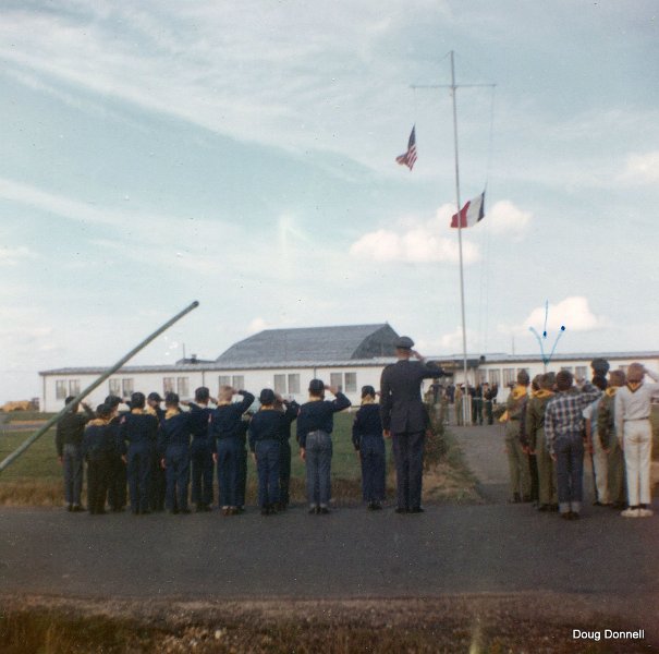 Scouts-flag.jpg - Cub Scouts and Boy Scouts at BAse Retreat Ceremony