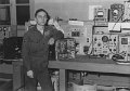 Airman Bill Kaufmann in Airborne electronics shop