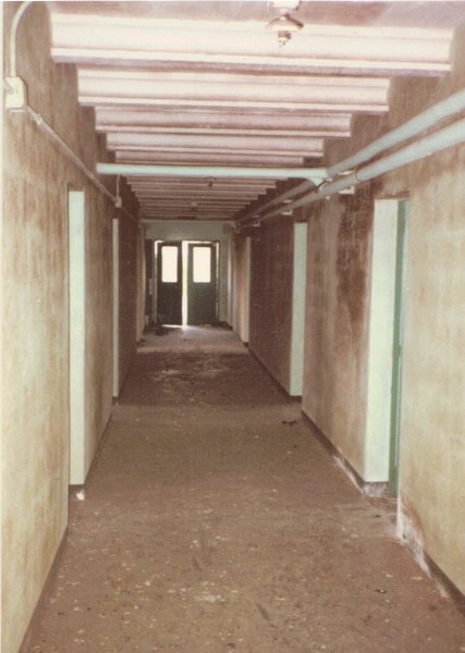 Downstairs Hallway in old 12th TCS Barracks at Margarette 6 Aug 1987.JPG