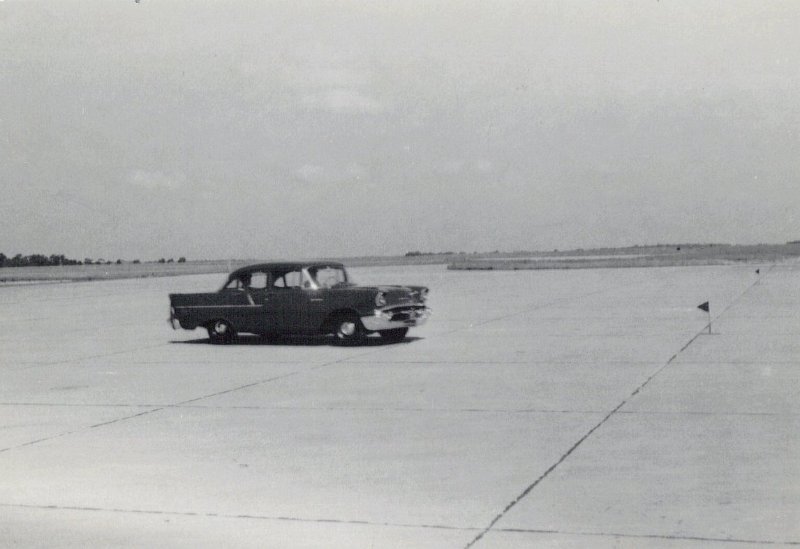 Dreux AB Commander June 1960 Parade In ' 57 Chevy.JPG