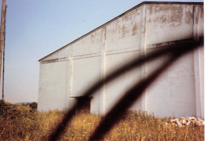 Dreux AB Gym Aug 1987 Note Concrete Blocks at Lower Right From Hole In Wall For Hay Storage..JPG