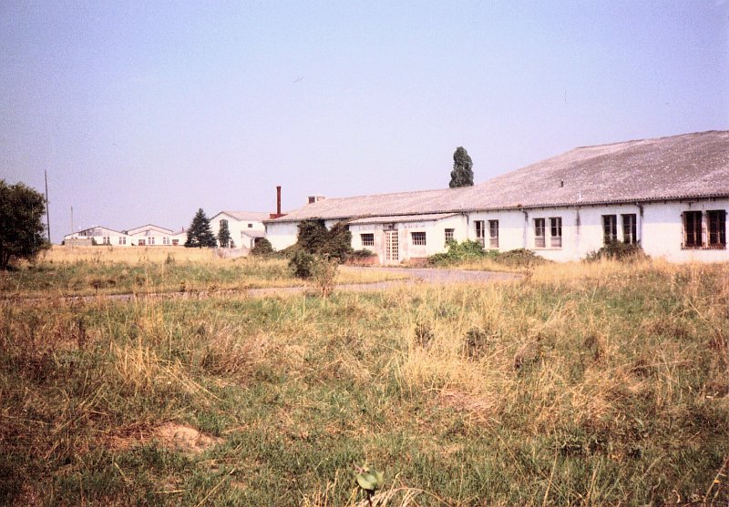 Dreux AB Library Service Club Snack Bar Looking North to Base Chapel Aug 1987.JPG