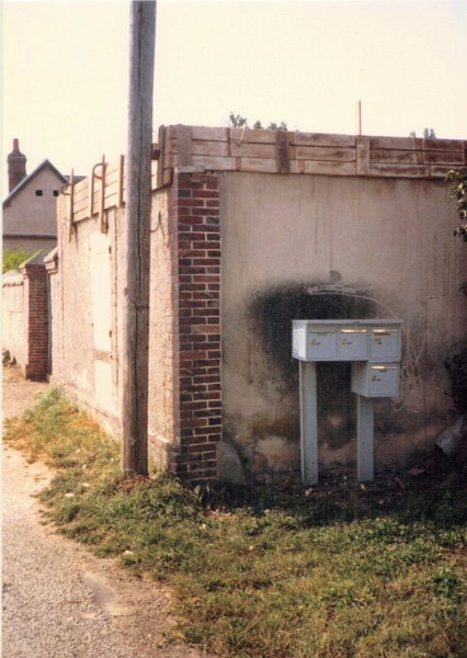 Four Mail Boxes in Bigeonnette France Aug 1987 .JPG