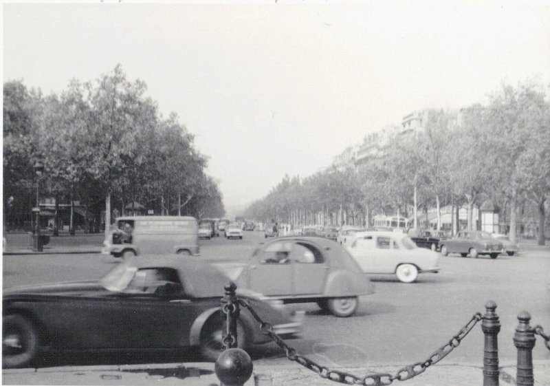 Paris, France Street Scenery 1960 .JPG