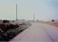 Dreux AB Entrance Road to Guard Shack Aug 1987