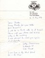 Letter from Nelly Yaermann Aug 1987 