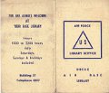 Library Info Card 1960