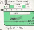 Sibert Ticket to Alanta Ga from Paris France Sept 1987 