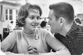 Snack Bar Dreux AB A2C Sibert Talks With High School Gal Feb 1961