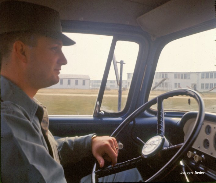 Grady Gibbons  1962 Dreux Air Base a.jpg - Grady Gibbons, 117th TRW, AP Squadron.  Photo taken while I was on patrol with him as the senior AP.  Although no rank on his sleeve I believe he was A2C at the time.