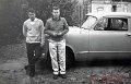 1960 - Me (left) and a friend in my Dodge on a drive in the French country side