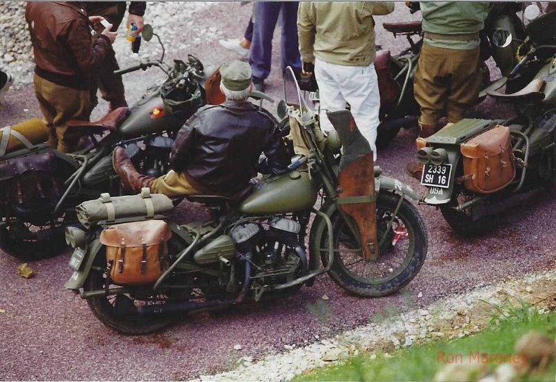 D day celebration 1994 French Veterans  copy 3.jpg - Motorcycles of the French Veterans part of the D day celebration June 1994