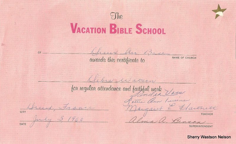 certificate 001-001.jpg - Debbie's Vacation Bible School Diploma