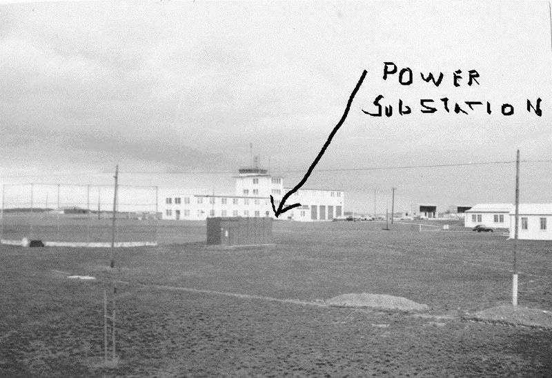 Power Sub Station - Dreux AB Ops Fire Station Softball field is on Left 1960.jpg