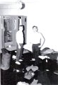 Airmen in my bay packing to leave Dreux AB Jim Myers on right March 1961