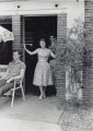 Chateauneuf 1960 Susie in door of her Bar