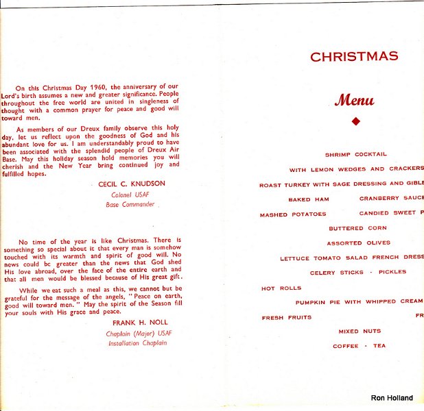 ron_holland (5).jpg - Christmas Menu for Christnas Dinner at The Mess Hall 1960